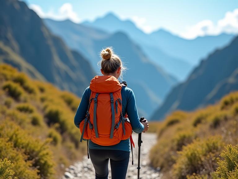 Viajera solitaria en expedición segura por los Andes